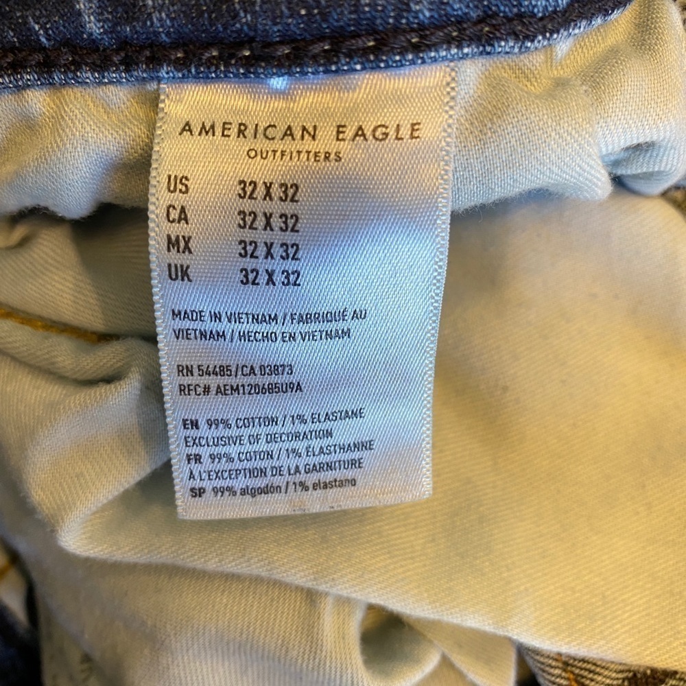 AMERICAN EAGLE 30 x 29.5  Next Level Airflex Jeans Slim Stretch Mens (32x32 Tag) - Picture 7 of 7
